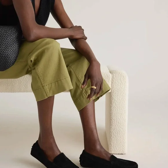 NWOT Quince Black Suede driving Loafer - Picture 6 of 6